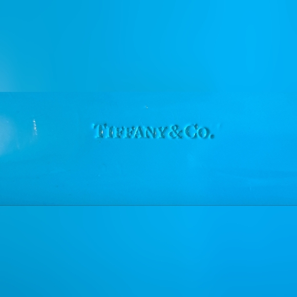 EUC Tiffany & Co. Blue Patent Sunglass Glasses Sunnies Hard Clamshell Case - Picture 9 of 9